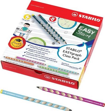 STABILO Ergonomická grafitová tužka pro leváky a praváky - EASYgraph - 48 ks balení - Stup