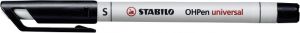 STABILO Popisovač - OHPen universal - nepermanentní - superfine - černá