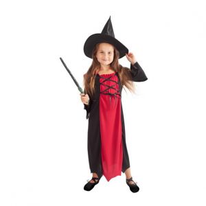 Dětský kostým bordó čarodějnice / Halloween (M) e-obal