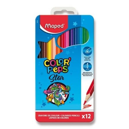 Pastelky Metál Box 12ks MAPED