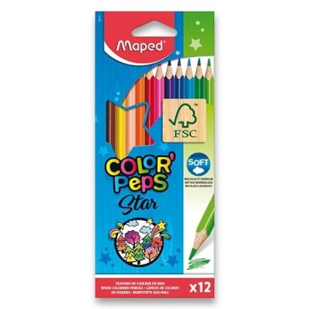 Pastelky Maped Color' Peps 12ks (trojhranné)