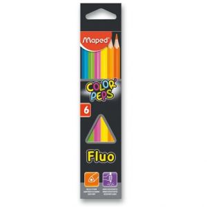 Pastelky MAPED Color' Peps FLUO 6ks