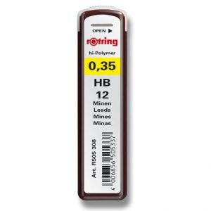 Náhradní tuhy do mikrotužky HB-0,35 mm 12 kusů (tuha) ROTRING
