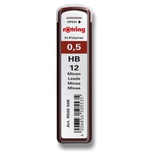Náhradní tuhy do mikrotužky HB-0,5 mm 12 kusů (tuha) ROTRING