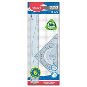 Sada Maped Geometric Maxi - 3dílná sada, pro leváky (rysovací-rýsovací)