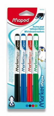 Popisovač Whiteboard Peps 1,5mm 4ks