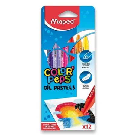 Olejové pastely MAPED Color Peps 12ks