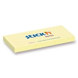 Bloček HOPAX 38x51mm žlutý 3ks