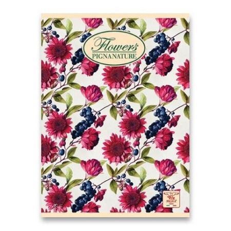 Kancel.sešit A4 linka PIGNA Nature Flowers 40 listů mix