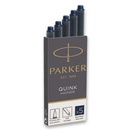 Inkoustové bombičky Parker ROYAL modročerné 5ks (do plnicích-plnících per PARKER)