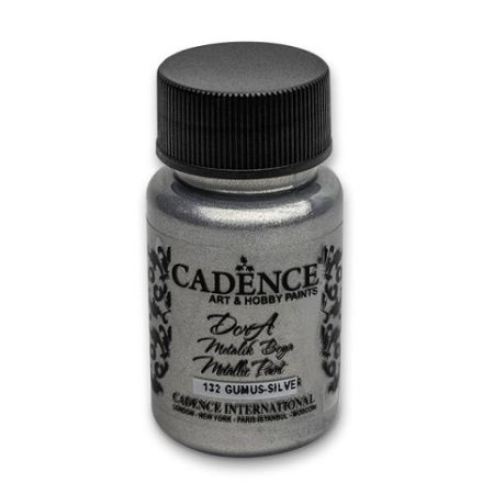 Barva akrylová Cadence Dora Metallic Silver - stříbrná