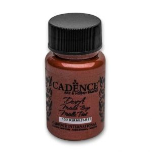 Akrylová barva Cadence Dora Metalic červená 50ml