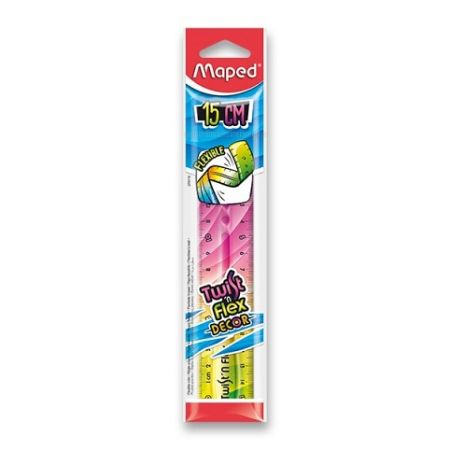 Pravítko MAPED Twist'n Flex duhové 15cm 3 druhy