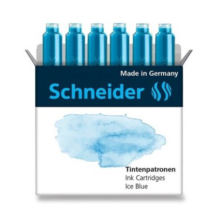 Inkoustové bombičky SCHNEIDER 6ks - Ledová modrá