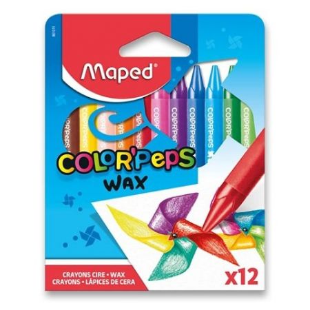 Voskovky trojhranné Maped Color&sbquo;Peps Wax 12ks 
