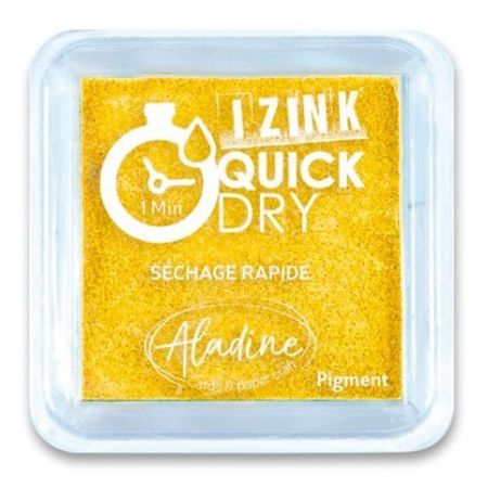 Razítkovací polštářek Aladine Izink Quick Dry - žlutá