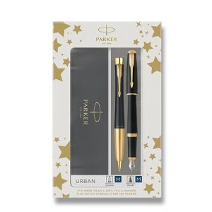 Parker Urban Matt Black CT sada plnicí pero a kuličková tužka