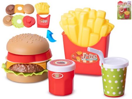 Fastfood hrací set 11ks na kartě