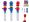 Bublifuk 23cm s natahovací boxerskou rukavicí 3barvy