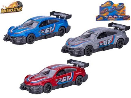 Roadblasters auto sportovní 11,5cm kov zpětný chod 3barvy