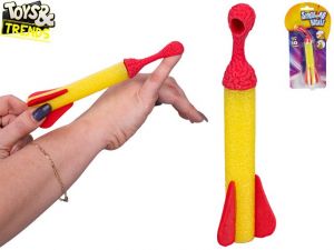 Toys&amp;Trends raketa 15cm vystřelovací na kartě