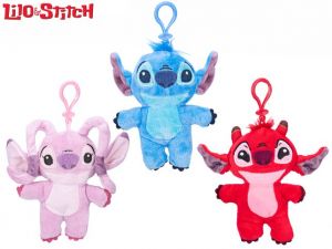 Lilo &amp; Stitch přívěsek na klíče plyšový 13cm 3druhy 10m+
