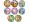 Míč CLASSICS DISNEY 11 CM ASSORTED (4 designs), 11 cm