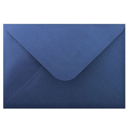 Obálka C6 11,2x15,8 cm metalická s ražbou, tmavě modrá