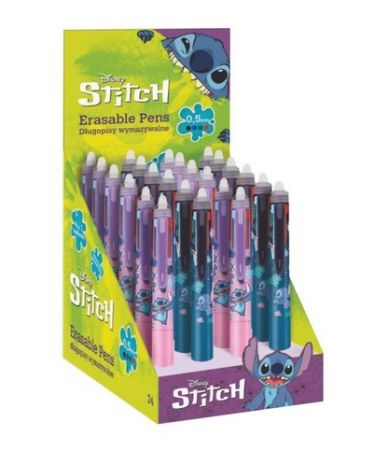 4 barevné gumovací pero s motivem Stitch
