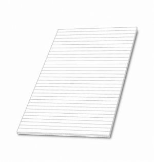 Poznámkový blok A7 - linka, 50l, rec.
