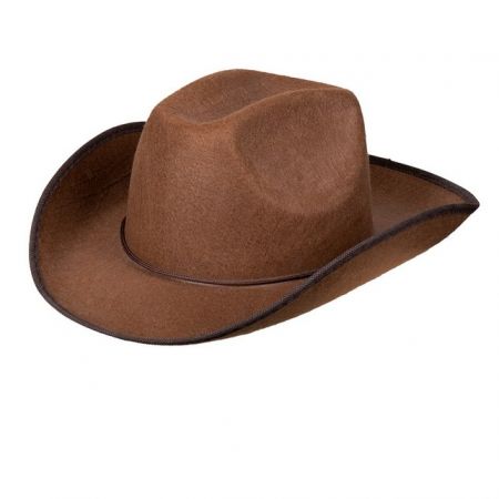 Kovbojský klobouk hnědý rodeo