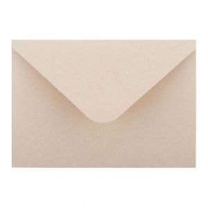 Obálka C6 11,4x16,2cm přírodní světle béžová 1ks