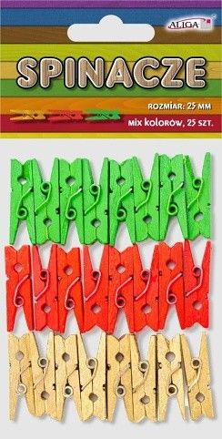 ALIGA količky SPIN-1948 25mm 25ks mix barev