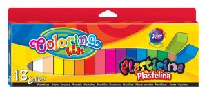 Colorino plastelina 18 barev hranatá