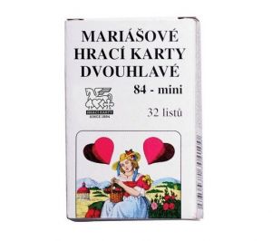 MEZUZA Karty MARIÁŠ 1648 dvouhlavý mini