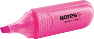 KORES zvýrazňovač Bright Liner růžový