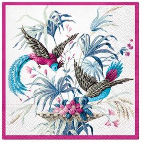 Ubrousky PAW Dekor L (20ks) Birds of Eden