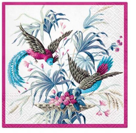 Ubrousky PAW Dekor L (20ks) Birds of Eden