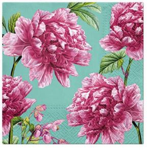 Ubrousky PAW Dekor L (20ks) Beautiful Peonies