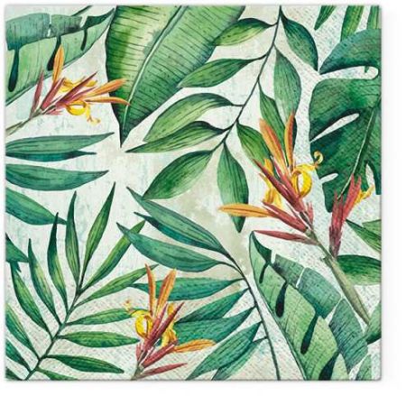 Ubrousky PAW TETE L (20ks) Tropical Garden