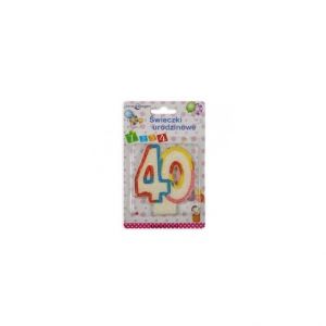 Svíčky dortové čísla "40" MIXIMPORT