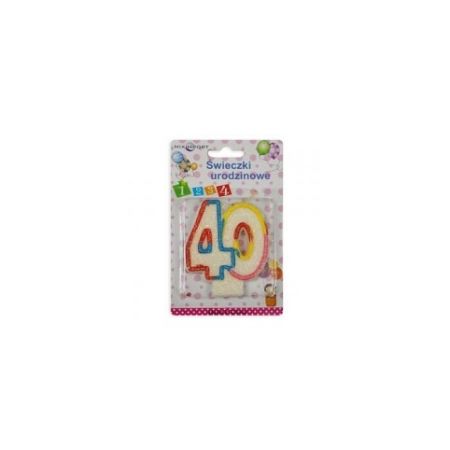 Svíčky dortové čísla "40" MIXIMPORT