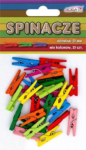ALIGA količky SPIN-0547 25mm natur 25ks