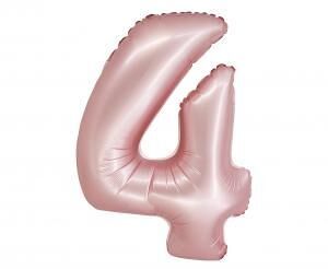 GD balónek fóliový 76cm "4" růžový