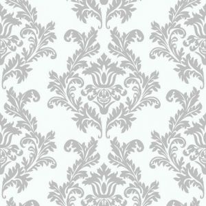 Ubrousky MAKI L (20ks) White & Silver Wallpaper