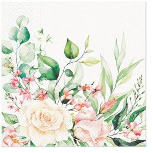 Ubrousky PAW Dekor L (20ks) Floral Moments