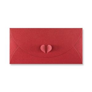 Barevná obálka DL červená LUX BUTTERFLY