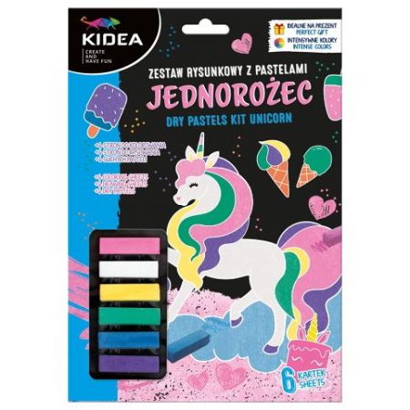 Obrázky s pastelami - Jednorožec