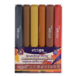 Akrylové popisovače STRIGO 6ks SET 6