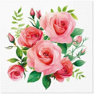 Ubrousky PAW TETE L (20ks) Bouquet of Roses